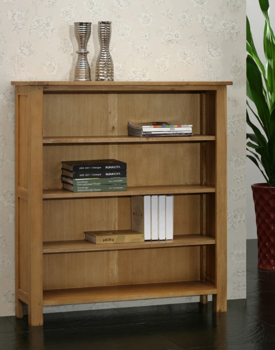 Oak Bookcase with 3 Shelves - Blonde