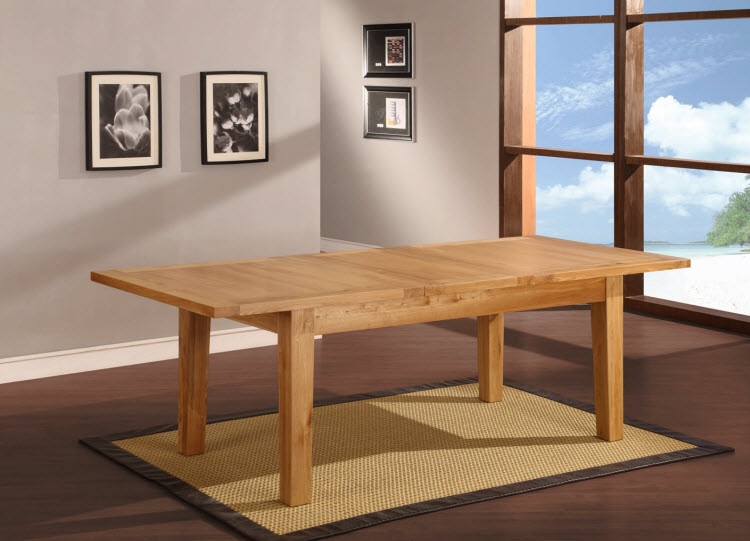 havana Oak Rectangular Extending Dining Table -