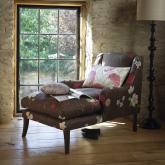 haven Chaise Longue - Amelia Natural - White leg stain