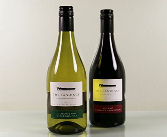 Hay Hampers The Landings wine duo - two bottle white and red Australian wine gift