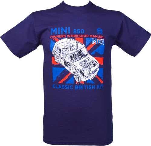 Navy Haynes Mini UK Flag Mens T-Shirt