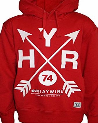 Haywire Boys Haywire Berlon Hooded Top Kids Fleece Lined Hooded Jumper Clearance S-XL (X-LARGE 13 YEARS)