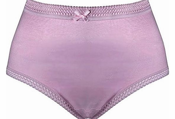 HDUK Ladies Underwear 3 Pairs of Ladies Full Mama Cotton Rich Briefs Knickers - Available UK Sizes 12-14 (Hips 36-38) up to 28-30 (Hips 52-54) and in White / Black/ Pastel / Floral (UK 16-18, PASTELS)