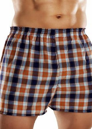 HDUK TM Mens Underwear 3 Pairs of Mens Traditional Woven Poly Cotton Boxer Shorts with Elasticated Waistband - Available in Sizes Small up to 5XL (Large)