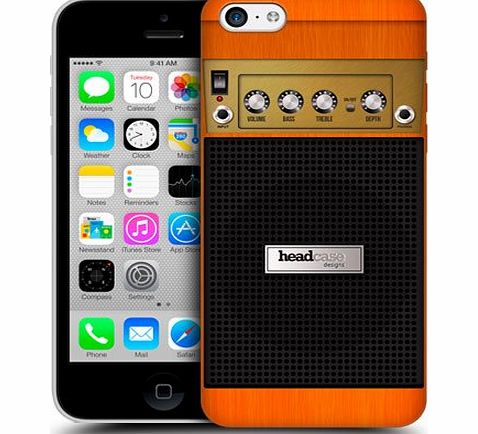Head Case Designs Orange Chorus Guitar Amp Protective Snap-on Hard Back Case Cover for Apple iPhone 5c