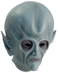 Mask - Rubber Grey Alien Head