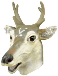 head Mask - Rubber Stag Head
