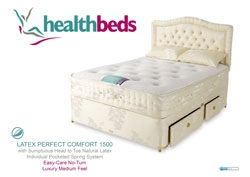 Health Beds Latex Perfect Comfort 1500 Kingsize