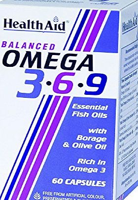 HealthAid Omega 3 - 6 - 9 - 60 Capsules