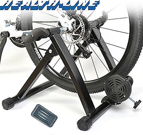 Magnetic Folding Turbo Trainer for Cycling Bike Bicycle Black Wireless Healthline