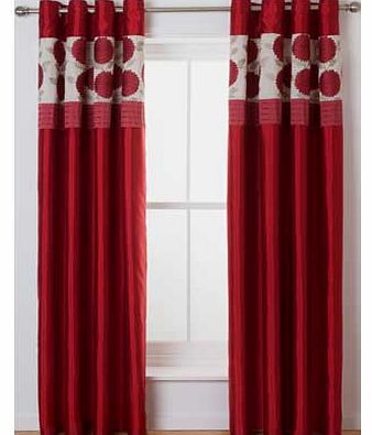 Chrissie Curtains 168x183cm - Red