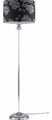 Heart of House Inspire Victoria Flock Floor Lamp - Black and