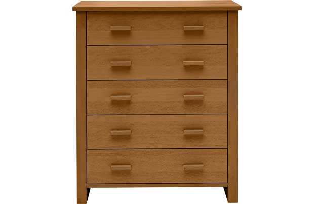 heart of house Wiltshire 5 Drawer Chest - Oak