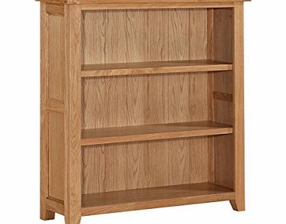 Heartlands Furniture Stirling Book Case with 2-Shelves, Oak