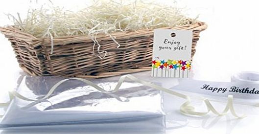 Heathers Outlet Empty Wicker Basket to Create Your Own Gift Basket - Willow Standard - DIY Gift Basket - Great to Store for Last Minute Gift Ideas