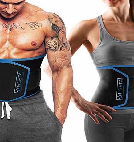 Heeta Brands Ltd Heeta - Slim Belt - Targets Fat around Waist / Belly / Stomach - Slimmer Sauna Belt - Sports Girdle - One Size Fits Most