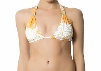 Aruba orange adjustable bikini top
