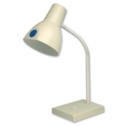 Helix Classic GLS Table Lamp 60W White Ref VL5020