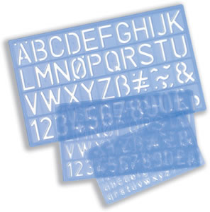 Stencil Pack of of Letters Numbers and ?/p