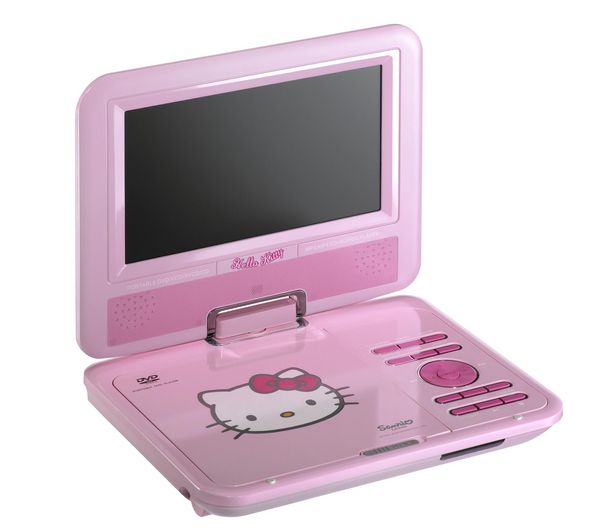 Hello Kitty 7 Portable DVD Player - Pink