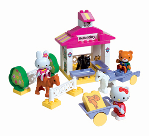 hello kitty Build Your Own Stable - 41 Piece Set