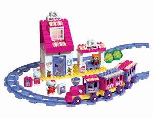 hello kitty Build Your Own Station - 95 Piece Set