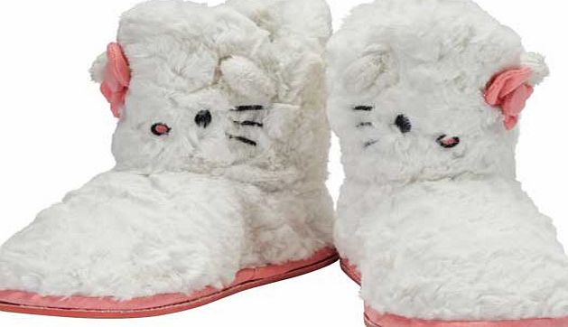 Hello Kitty Girls White Slipper Boot - Size 12