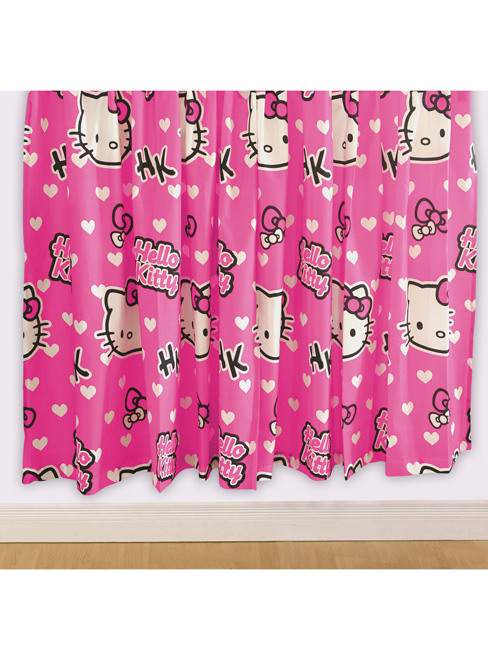 Hello Kitty Hearts Readymade Curtains
