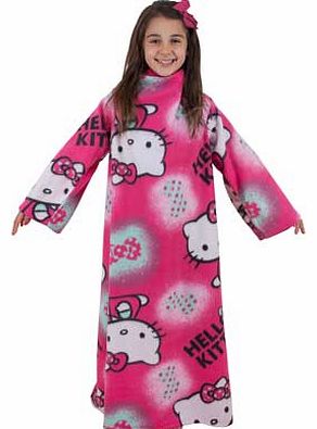 Hello Kitty Ink Sleeved Fleece Blanket