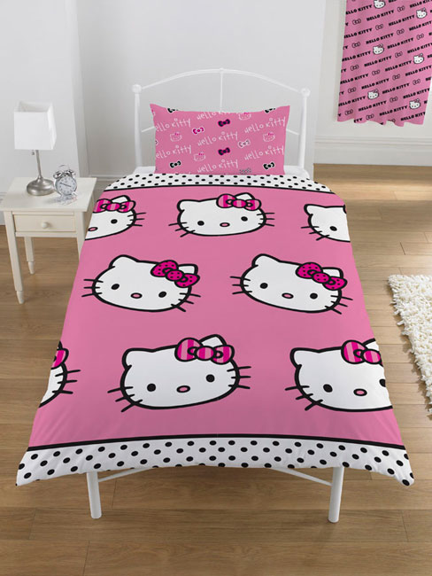 Hello Kitty Stripe Design Duvet Cover