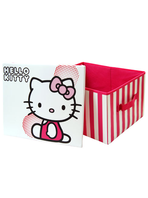 Hello Kitty Striped Storage Box