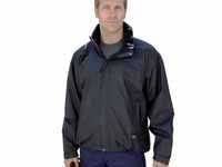 Hannover black jacket with fleece