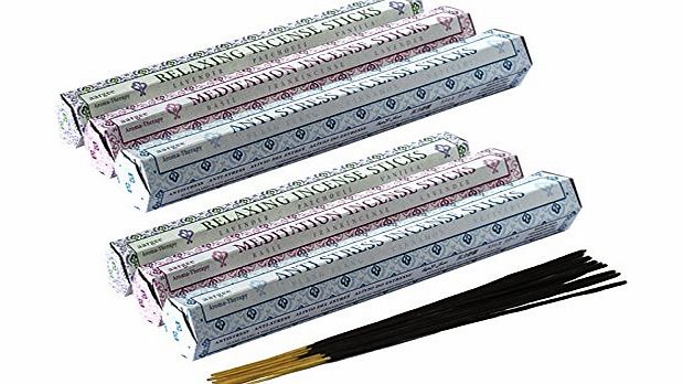 Hem INCENSE STICKS VARIOUS FRAGRANCES 6 PACK TOTAL 120 STICKS by MakBros