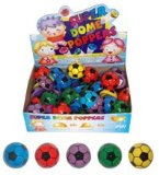Counter Box of 48 MULTICOLOURED FOOTBALL POPPERS pocket money toys