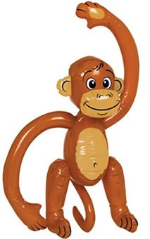 Henbrandt Inflatable Monkey Hawaiian
