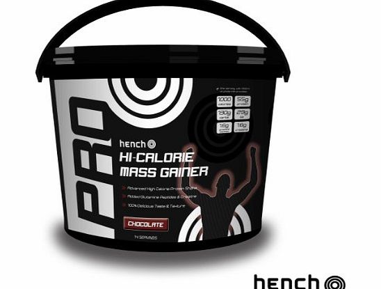 Hench Nutrition 2.25KG HENCH NUTRITION PRO HI-CALORIE MASS GAINER / WEIGHT GAIN WHEY PROTEIN POWDER - STRAWBERRY