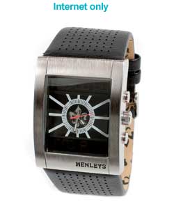 henleys Gents Square Dial Watch