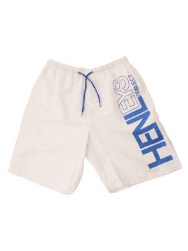 Henleys White Priestley Board Shorts