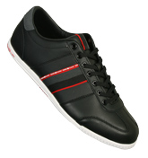 Bergamo Black and Red Trainers