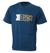 Royal Blue T-Shirt with Printed Design