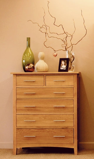 Oak 2+4 Chest of Drawers