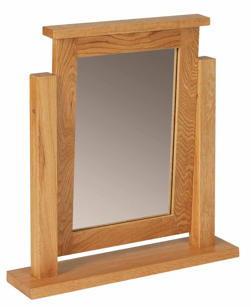 Oak Console Dresser Mirror- Solid Oak