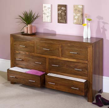 Heritage Furniture UK Ltd Clearance - Laguna Sheesham 3 4 Drawer Chest