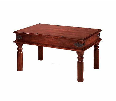 Heritage Furniture UK Ltd Delhi Indian Rivet Top Rectangular Coffee Table