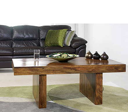 Heritage Furniture UK Ltd Laguna Sheesham Twin Pedestal Coffee Table