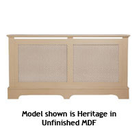Heritage Radiator Cabinet - Oak Effect Large Size 1710x900mm