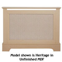 Heritage Radiator Cabinet - Oak Effect Medium Size 1198x900mm