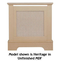 Heritage Radiator Cabinet - Oak Effect Mini Size 770x815mm