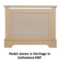 Heritage Radiator Cabinet - Oak Effect Small Size 1017x800mm