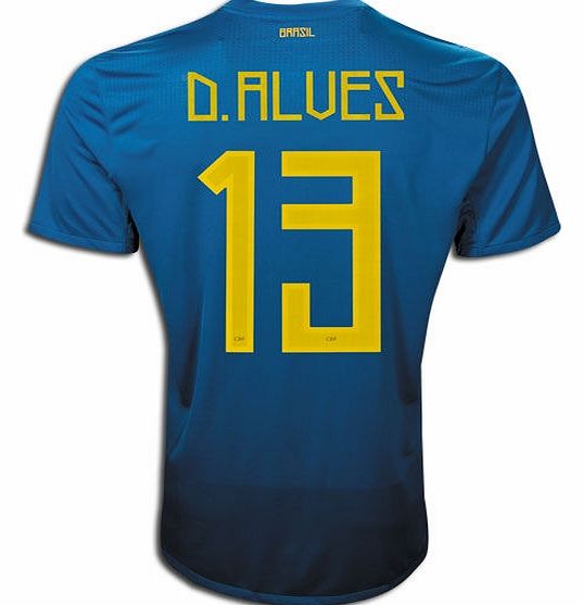 Nike 2011-12 Brazil Nike Away Shirt (Dani Alves 13)